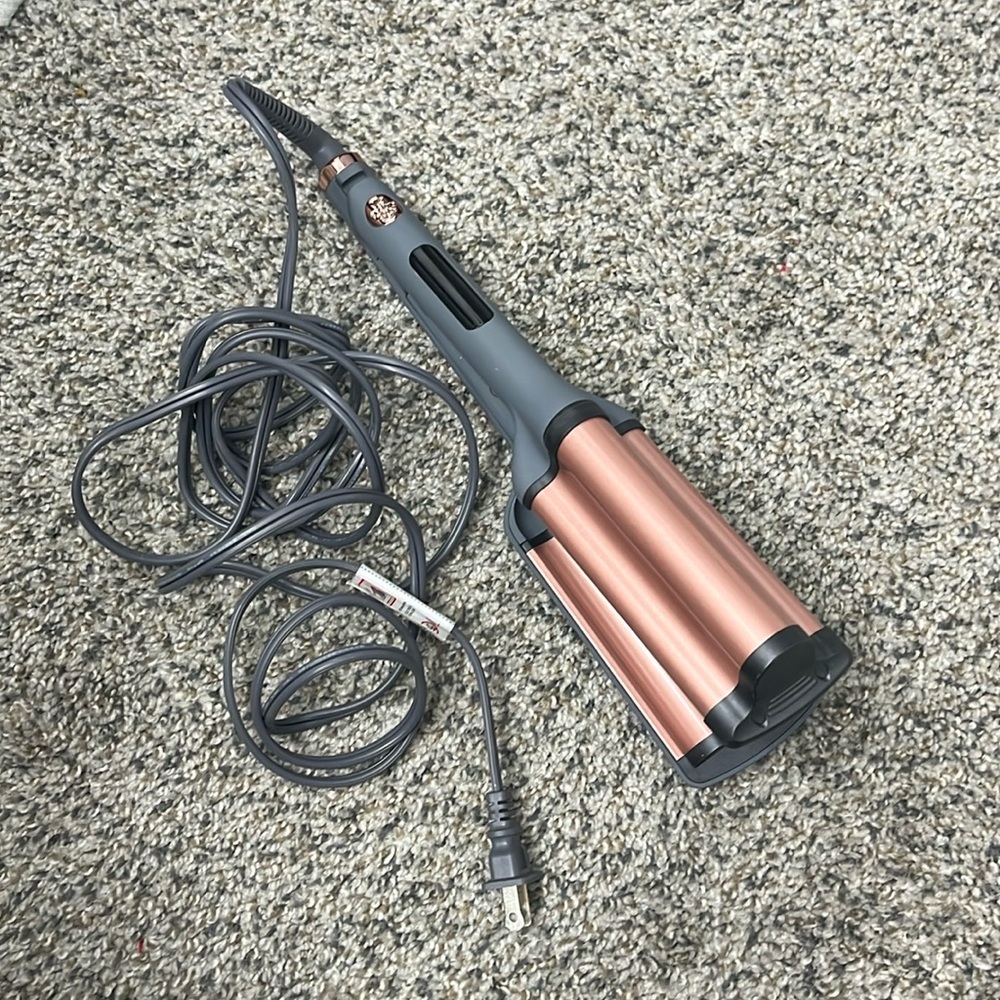 hairitage catch the wave curling + crimping iron